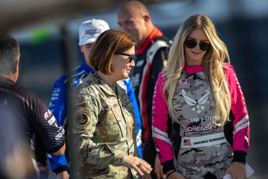 CMSAF meets high-speed recruiters, Sorensen team at motorsport drifting event