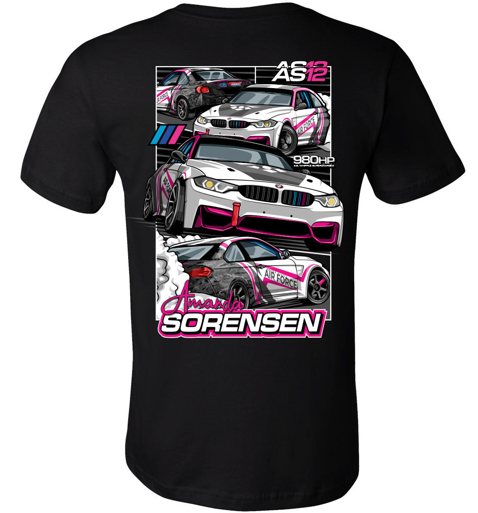 Amanda Car Graphic Tee Black